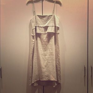 Zara striped linen dress